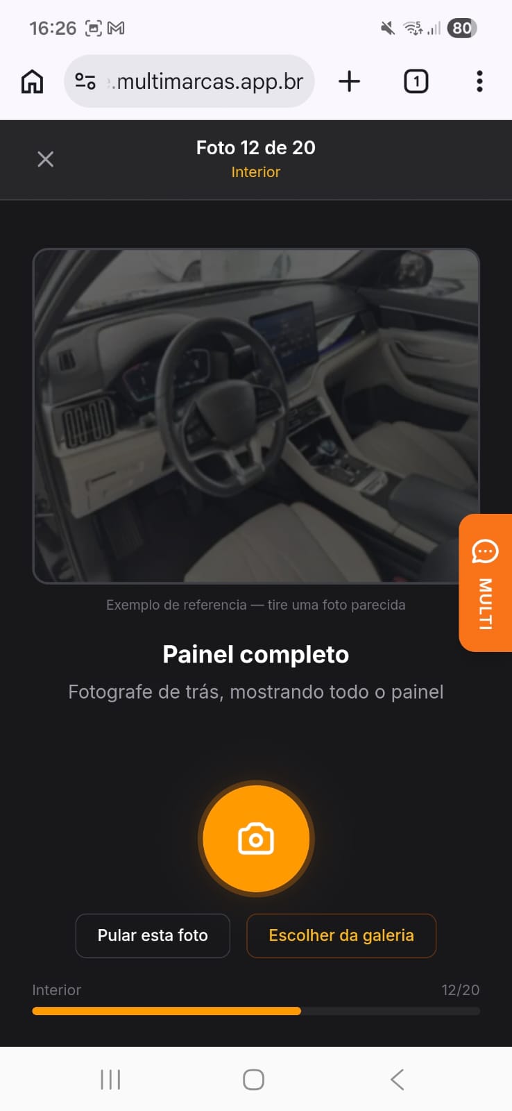 Assistente Guiado: foto 12 de 20 — painel interior